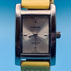 INDEED MF550 Women’s Fashion Quartz Tank Wristwatch Japan Movt Working Condition